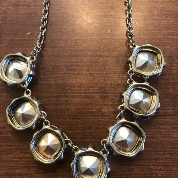 Semi Precious 7 Stone Necklace in Gold - Picture 5 of 5